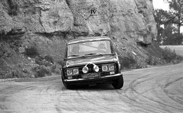Joan Maria Xiol – Joan Arnella (Seat 1430). Rallye 2000 Virajes 1973 (Foto: Jordi Viñals)